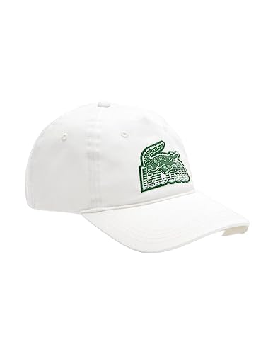 Casquette Lacoste RK6846 blanche taille unique et unisexe