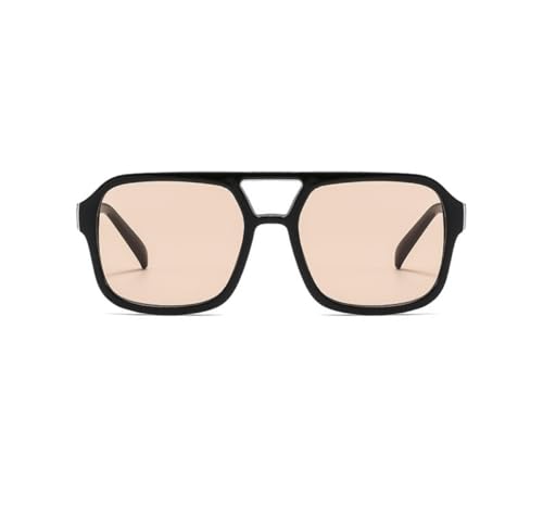 Image of Retro 70s Square Aviator Sunglasses Women Men Vintage Rectangle Sunglasses Flat Frame Trendy Shades