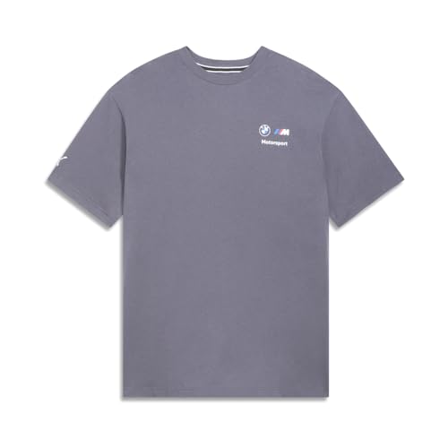 Puma Mens BMW M Motorsports Stacked Logo Tee Galactic Gray Small