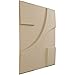 Ekena Millwork 19 5/8"W x 19 5/8"H Nestor EnduraWall Decorative 3D Wall Panel, Smokey Beige (12-Pack for 32.04 Sq. Ft.