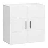 APICIZON Pensile Bagno 2 Ante, 60 × 31 × 60 cm, Bianco...