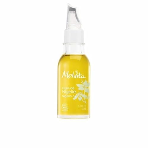 Melvita, Cleans Organic Black Cumin Oil, Vegan, Precision Applicator Bottle, 50 ml, Natural Care for Skin, Hair and Nails, Moisture and Radiance, 100% Natural