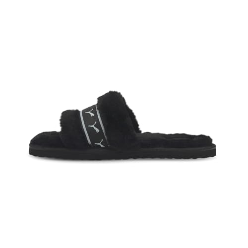 PUMA Kids Girls Fluff Remix Slide Casual Sandals Casual - Black3