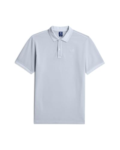 G-STAR Raw C.V. Men's Dunda Overdyed Slim Polo Shirt, Blue, Medium – Ansicht 5