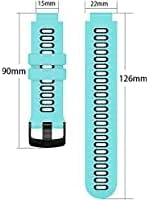 Miniatura 9 de Correa compatible con Garmin Forerunner 735XT220230235235 Lite620630, correa de repuesto de silicona suave para reloj inteligente Garmin Approach