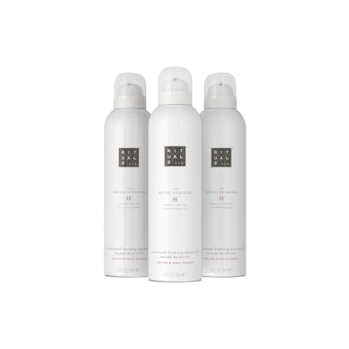 RITUALS The Ritual of Sakura Vorteilspack mit 3 x Duschschaum Duschgel mit Kirschblüten und Reismilch 3 x 200 ml