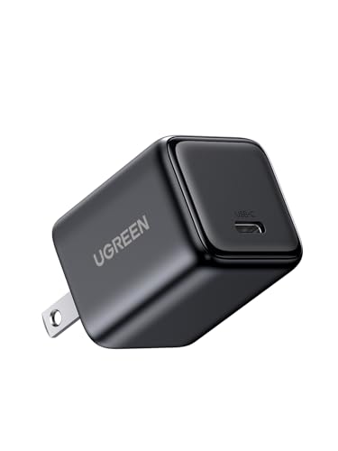 UGREEN 30W Cargador Tipo USB C Carga Rápida, Cubo de Pared para Celular, GAN Material Compatible con Galaxy S25/S24, iPhone 16 15 14 Pro MAX, Macbook...