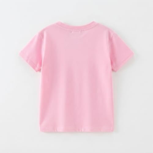 Image of Kids T Shirt Short Sleeve Crewneck Tee for Toddler Boys and Girls Cotton Basic Summer Top 2-6 Years