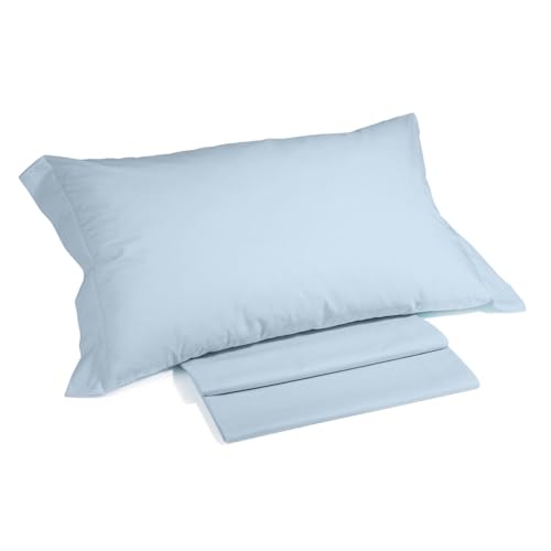 Caleffi - Completo Letto Singolo in 100% Cotone Composto da Lenzuola Letto Singolo 160x285 + 1 Lenzuolo con Angoli Singolo Coprimaterasso Sotto 90x200 per Materasso Alto 28 cm + 1 Federa Cuscino 50x80