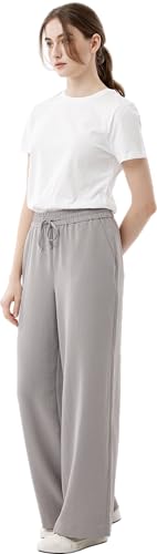 May You Be Women’s Light-Weight Palazzo Wide Crinkle Pants with Adjustable Strap3