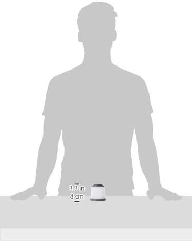 Diagram showing the dimensions of the BLACK+DECKER PVF110 filter, measuring 3.3 inches or 8 cm in height.