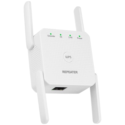 La Mejor Recopilación de Repetidor Wifi Walmart - los más vendidos. 45 WULAR 1200Mbps Repetidor de Señal WiF, 2.4G 300Mbps/5G 867Mbps, 4 Antenas, Extensor de Señal WiFi Inalámbrico Universal, Amplificador de Señal WiFi de Enchufe Pared,...