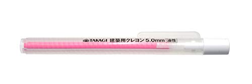 高儀 TAKAGI 建築用クレヨン蛍光ピンク 5.0mm