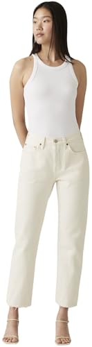 Levi's 501 Crop Vaqueros, Ecru Booper No Damage, 25W / 26L Mujer