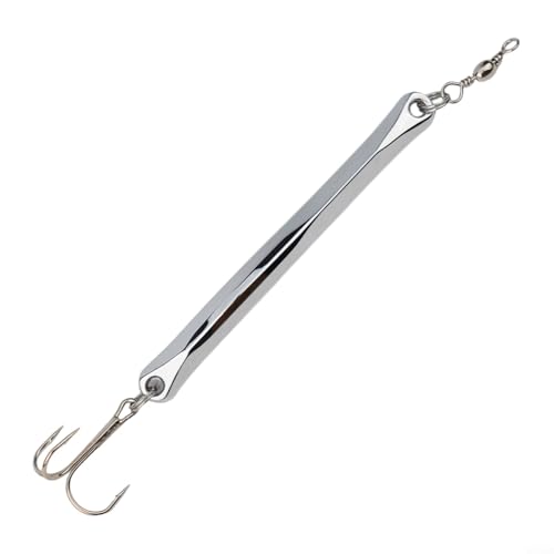 Sprat Cebar - Señuelo de pesca plateado para abadejo de mar profundo y caballa (61 g)