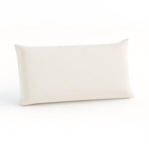 BIONATURE Almohada de Bambú Viscoelástica, Ergonómica y Transpirable, 70x33x12 cm