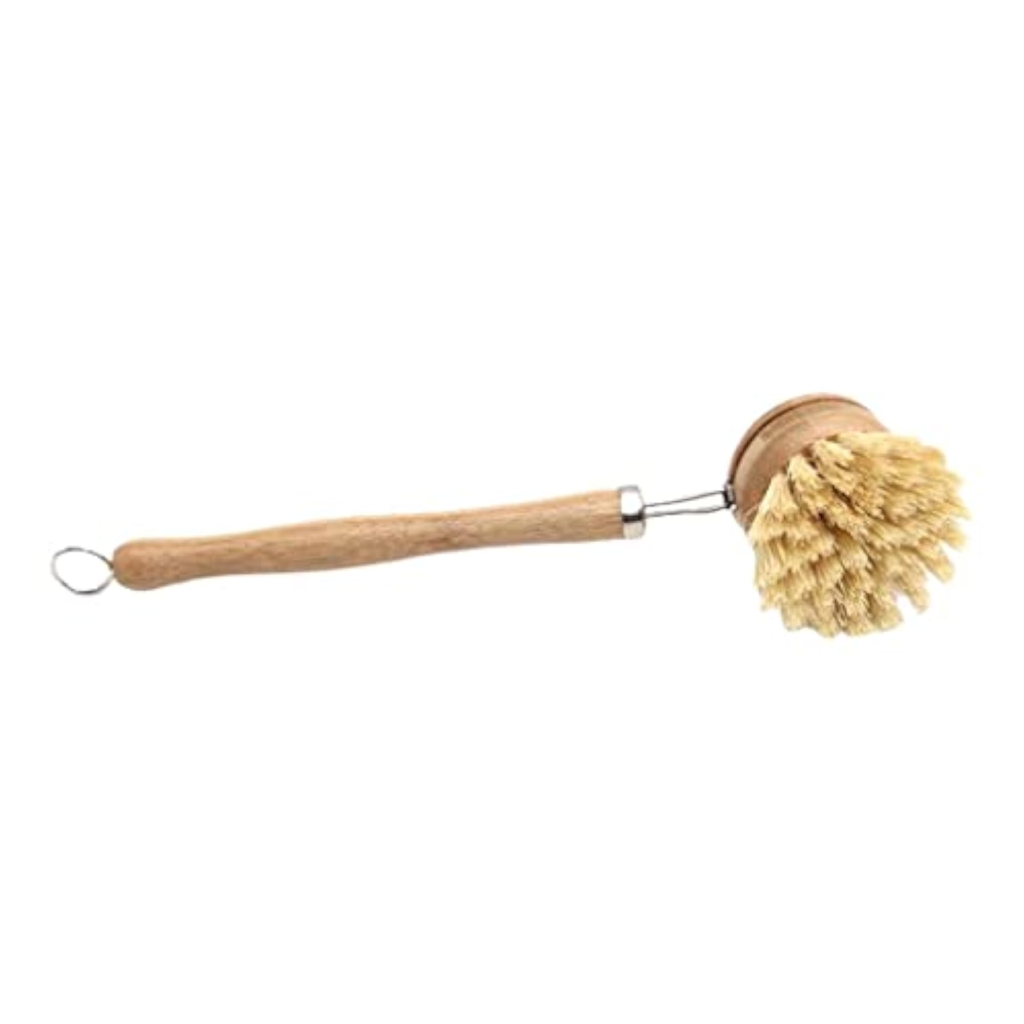 Dish Brush with Wooden Handle and Nylon Bristles