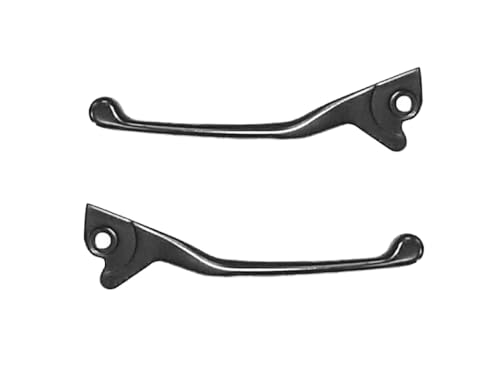 Streetparts24 Bremshebel Set Links + Rechts Schwarz passend für Gilera Runner 50 SP (Modelle mit Scheibenbremse hinten) APRILIA, GILERA, PIAGGIO