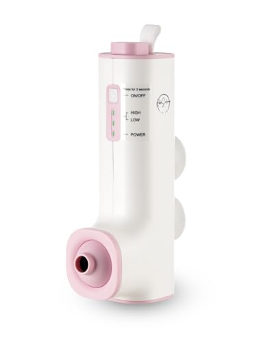 KokoSelene Rechargeable Bath Jets for Tub, Portable Jet Spa for Bathtub, Creates Soothing Bubbles and Massage for Relaxing Daily Use at Home (White-Pink)