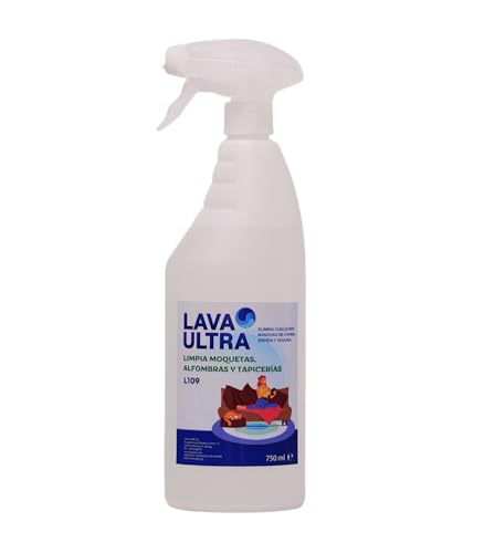Pack de 2 Limpiadores para Moquetas y Tapicerías, L109 Limpiador para Alfombras, Sofás y Textiles en Spray, Eficaz Contra Manchas Difíciles, 750 ml