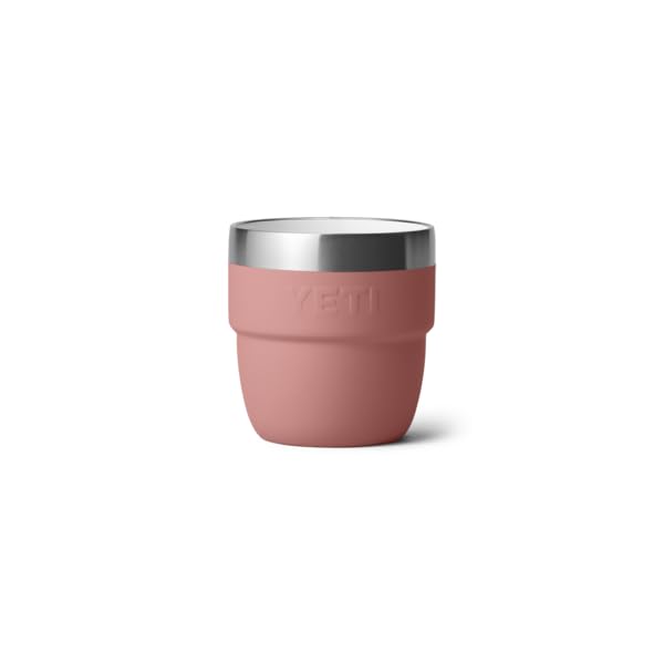 YETI Rambler Espresso Cup, Vacuum Insulated Stainless Steel Stackable Cup, Sandstone Pink, 2 Pack 4 oz (118 ml) - Image 4