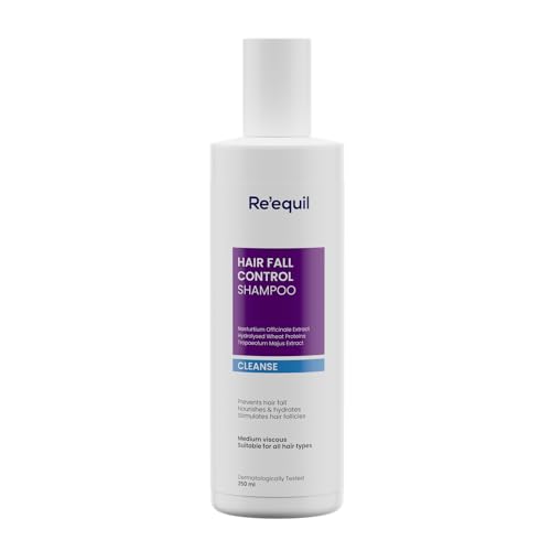 RE' EQUIL Hair Fall Control Shampoo | Reduces Hairfall | Promotes Hair Thickness | All Hair Types | 250ml