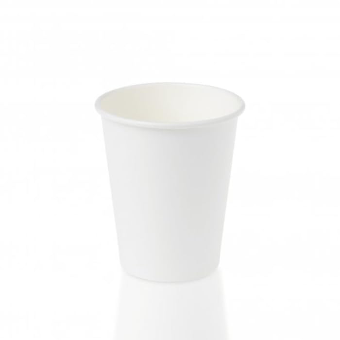 Reborn Packaging 8oz Single Wall White Paper Cup (200, 8oz)