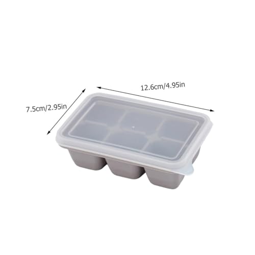 Molde para hielo de silicona 3 piezas con tapa miniatura 2