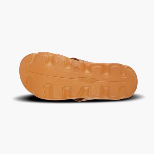 Image of Medifeet Broad Strap Cushioned Leather Slippers for Women