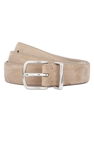 Vince Womens 1 Inch Suede Fe Belt with Metal Loop, Casual Fashion Accessory for Everyday Wear
