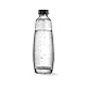 SodaStream Duo Stylish 1L Glaskaraffe für Duo Pink Maschine ONLY.Nachfüllbare Karaffe für kohlensäurehaltige Getränke.Spülmaschinenfest. Kompatibel mit dem Duo Sparkling Water Maker, 1L, Schwarz