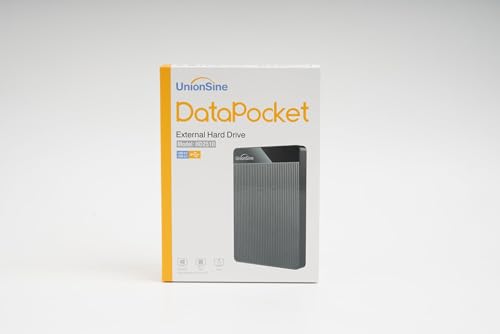 HD Externo Portátil 250GB UnionSine Disco Rígido compatível Mac/Pc/Notebook/PS4 - USB 3.0-HD2510（Preto ） glide