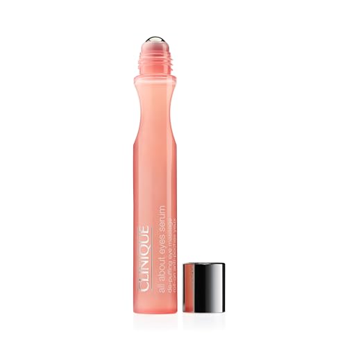 Clinique All About Eyes Brightening Serum Concentrate With Vitamin C, Hyaluronic Acid + Retinol | Hydrating + Reduces Dark Circles, 0.34 Fl Oz