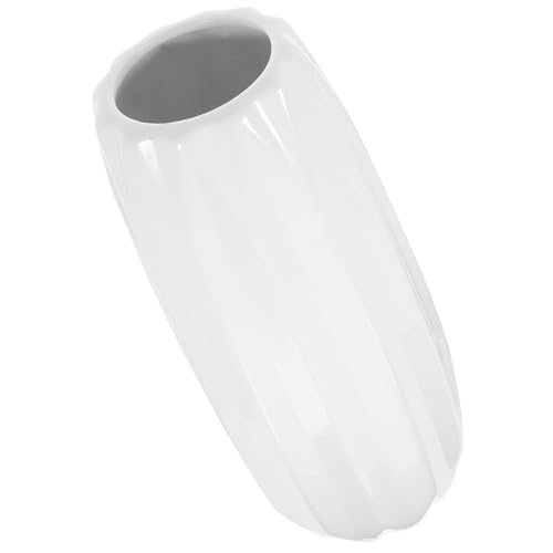 Jarrón de cerámica blanco moderno para revivir tu mesa de comedor 2