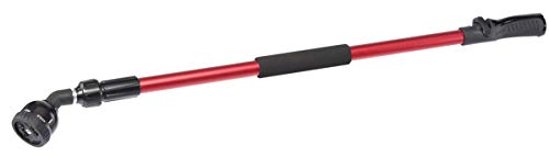 Dramm Telescoping RainSelect Rain Wand – 9 Pattern Adjustable Spray Head, One Touch Thumb Valve, Extends 34–55 Inch Aluminum Watering Wand for Garden Hose – Red by Dramm - Used condition - US$36.87