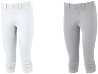 Mizuno Womens Prospect Softball Pant, White, Medium US Women's Prospect Softball Pant, Grey, Medium