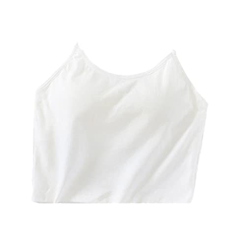 Débardeur dos nu femme col rond sans manches blanc XL top d'été sexy