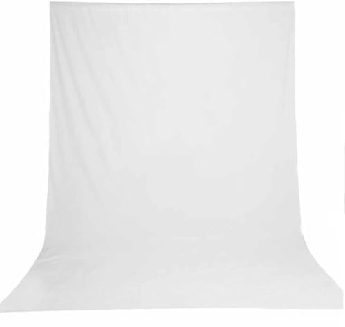 8x10 ft Non-Reflective White Photo Backdrop