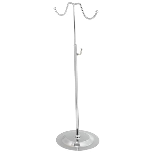 SHOWERORO Expositor Elevable para Bolsos de Metal Plateado Estante Ajustable para Almacenamiento y Exhibición de Carteras Soporte Práctico para Organizar Bolsos en Hogar y Tienda