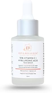 Vitamin C Face Serum with Hyaluronic Acid – 10% Vitamin C, Avocad...