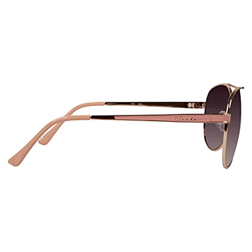 Piranha Sophia Aviator Sunglasses for Women with Pink Temple and Purple Gradient Lens3