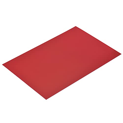 Image of MECCANIXITY ABS Engraving Double Color Sheet 7.9x12inch White /Red for Badge, Sign, DIY Carving Pack of 12