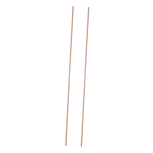 FUNOMOCYA 2pcs Copper Round Tube Crafting Metal Rods Metal Rods for Crafts Copper Tubes Copper Rods Metal Rods for Crafting Copper Sticks for Crafts Copper Sticks for Crafting Copper Tubing