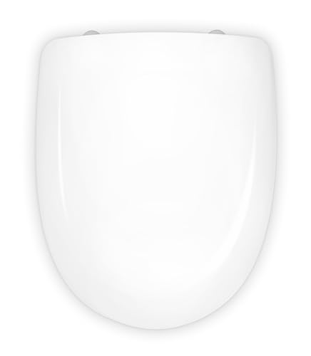 TAPA WC COMPATIBLE ODEON JACOB DELAFON | FÁCIL INSTALACIÓN Y LIMPIEZA | BISAGRA ACERO INOX | MATERIALES DE CALIDAD | ASIENTO INODORO MUY RESISTENTE | BLANCO | 43 x 36 x 4,5 cm