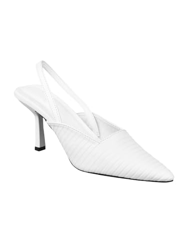 Image of SilverArrow Chunky Heel Bellies Women's Fashion Pointed Stiletto Heel Pump Shoes for Party and Formal Occasions