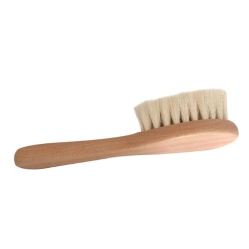 Didiseaon Cute Hair Brush Set for Baby 2-piece Comb Brush Wooden Handle Soft Detangler for Baby's Delicate Scalp