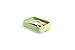 Lékué Reusable Seal Tray, Vassoio Riutilizzabile, Verde, 22x15x5 cm