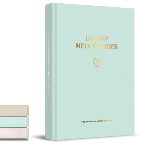 BIROYAL Schwangerschaftstagebuch & Babyalbum als 2-in-1, Babytagebuch bis 18 Jahre, Schwangerschaftsbuch A5 mit Platz für Fotos und Notizen, Fotoalbum Baby, Geschenke für Schwangere & werdende Mütter