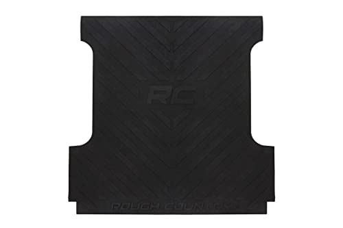 Rough Country Rubber Bed Mat for 2007-2018 Ram Truck | 5'5" Bed - RCM678,Black - image 1