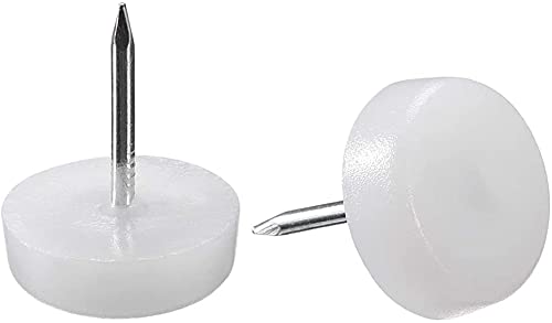 Patin en plastique blanc 16mm pour meuble et chaise lot de 60 pièces